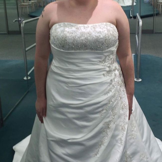 What was your least favorite wedding dress on you?