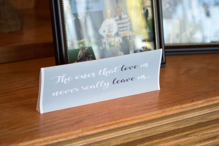 In memory of table