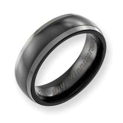 black mens wedding band- metal opinions