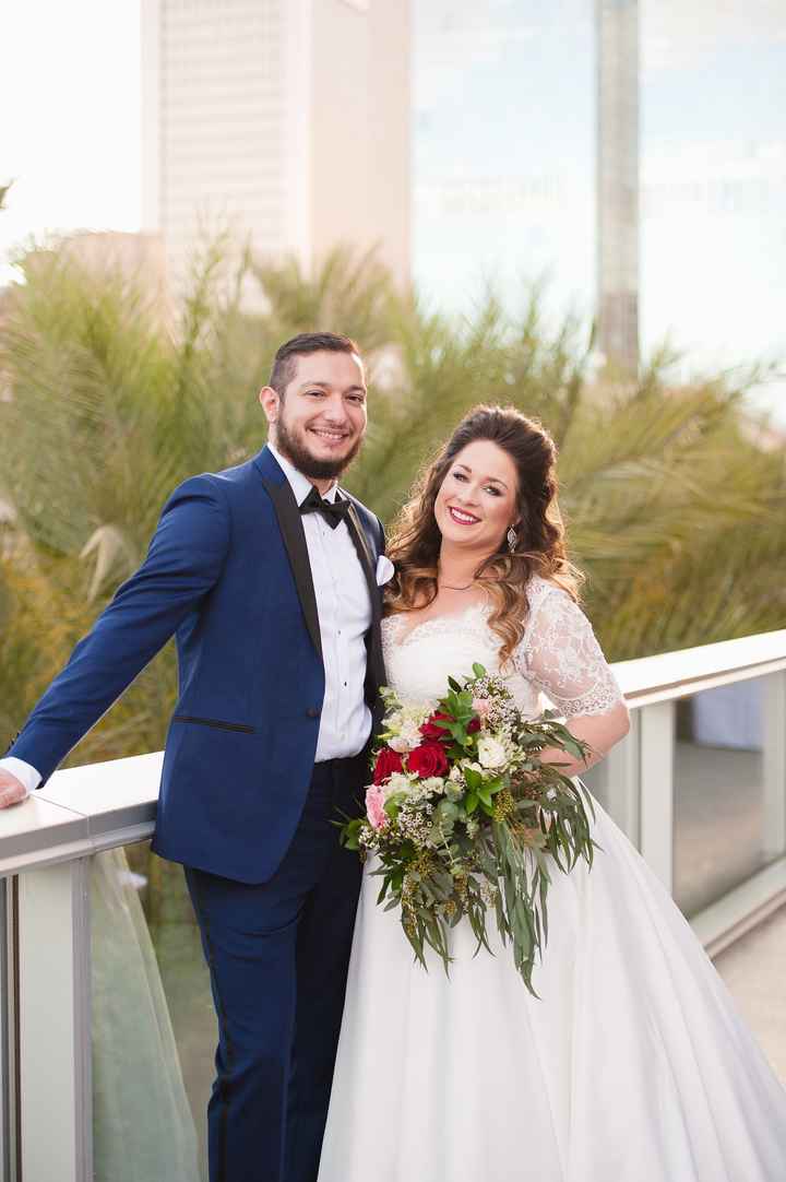 Matching an ivory gown