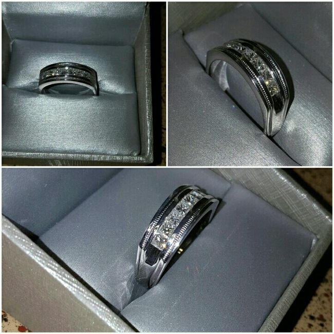 We show off our rings a lot, why not show off your grooms ring!