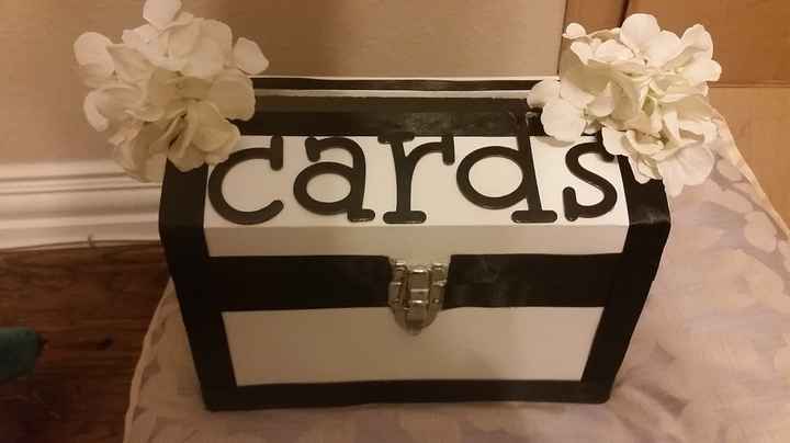 DIY Card Box finally done!!!  Procrastination at its finest!