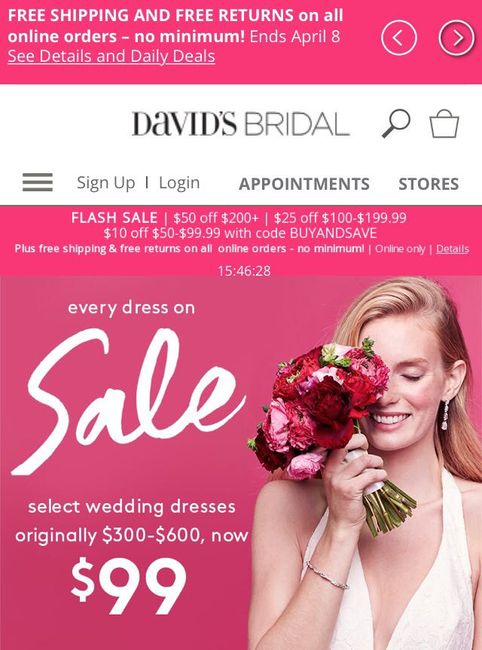 David’s Bridal Sale! - 1