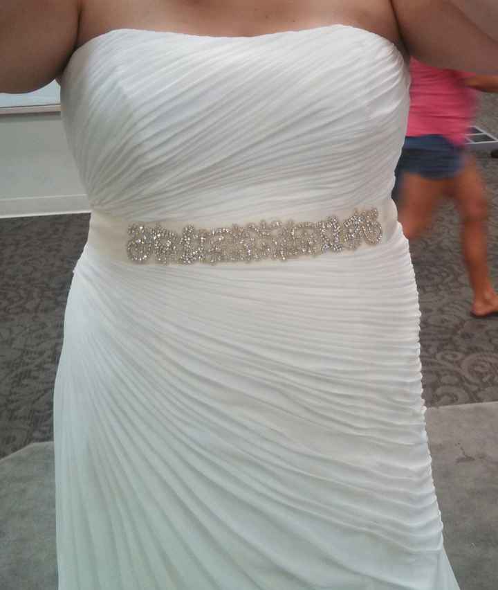 Put on the dress yesterday!!