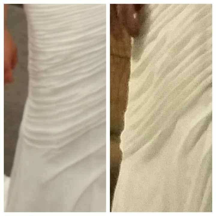 Ruching is kind of sagging when it wasn't before (StitchingBride-help?)