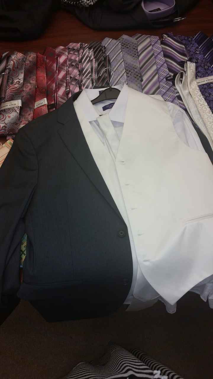 Groom and his men - vest and tie colors?