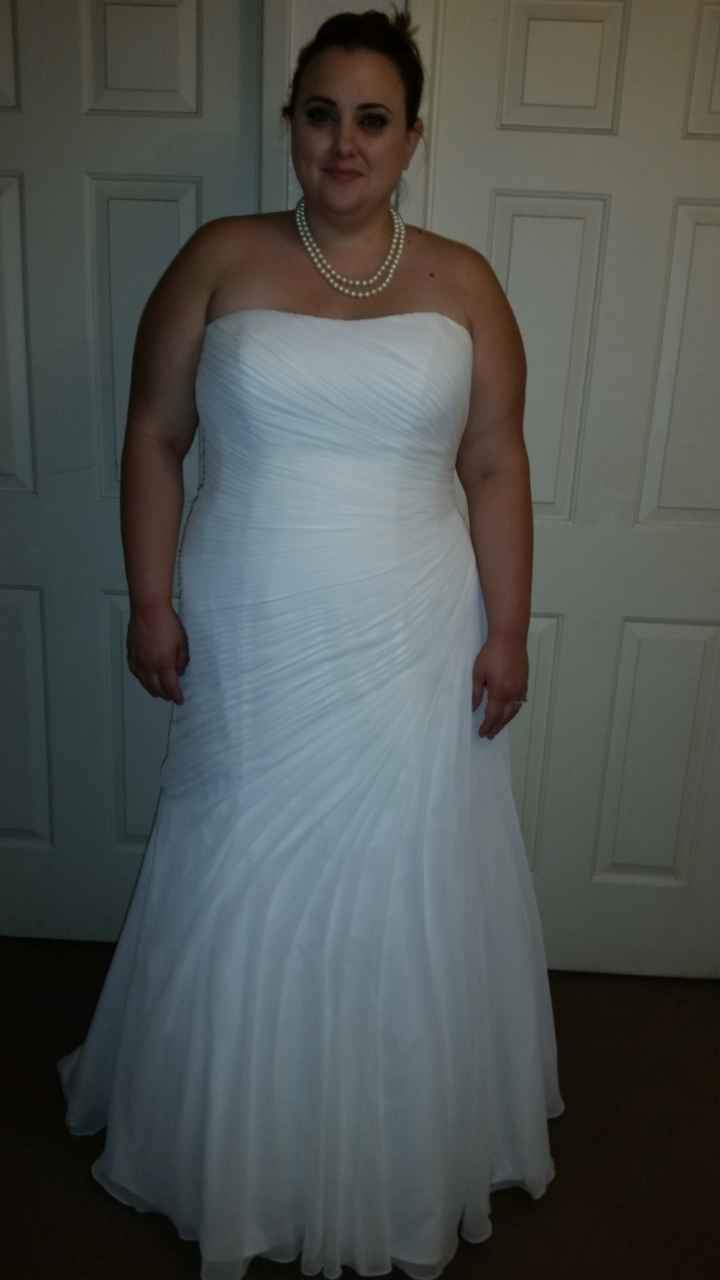 Put on the dress yesterday!!