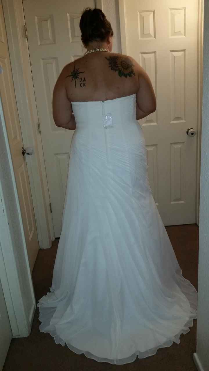Put on the dress yesterday!!