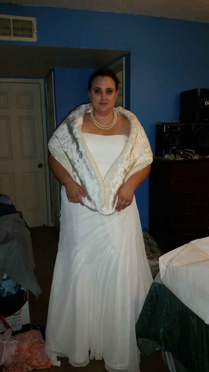 Put on the dress yesterday!!