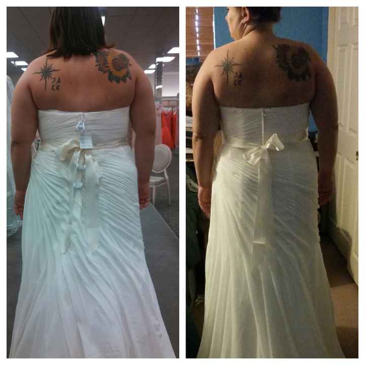 Before and "after" wedding toning/weight loss pics!