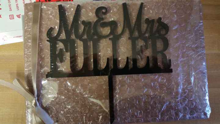 Cake Topper came in the mail yesterday!
