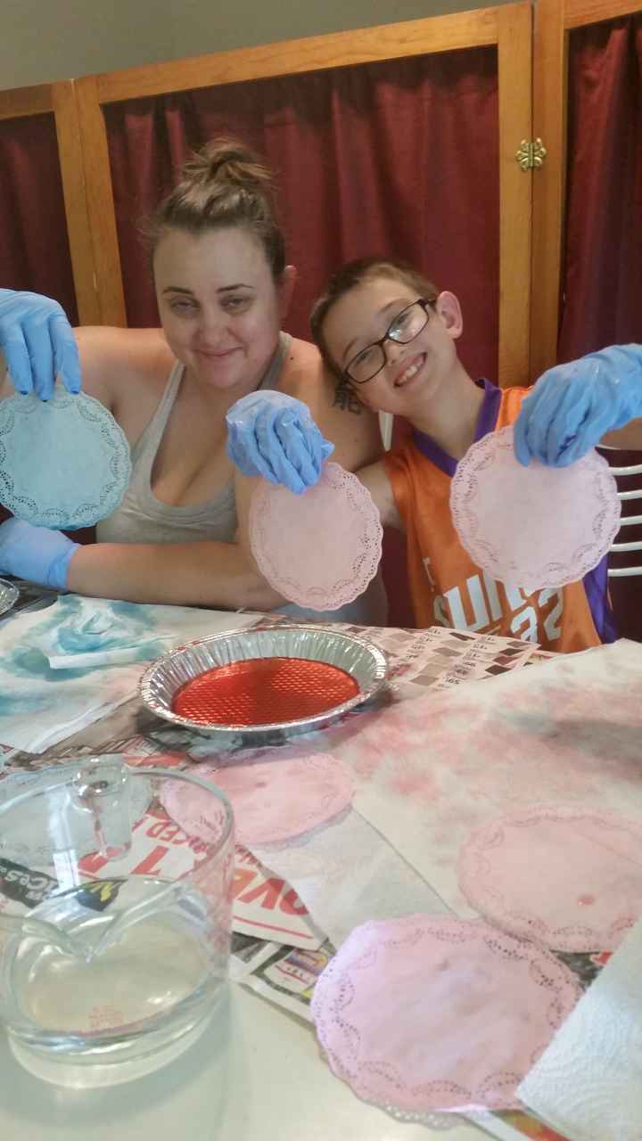 DIY happenings (Emmy: doily dye update!)