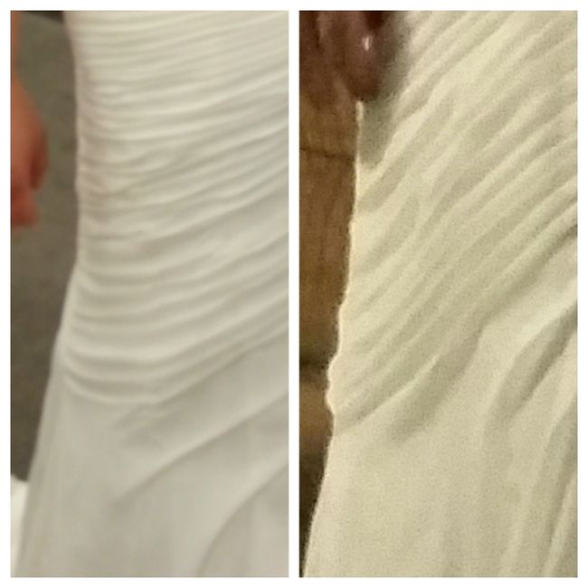 Ruching is kind of sagging when it wasn't before (StitchingBride-help?)