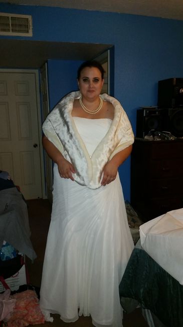 Put on the dress yesterday!!