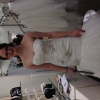 Which necklace works better with my wedding dress? Finally narrowed it down to 2! *PICS!