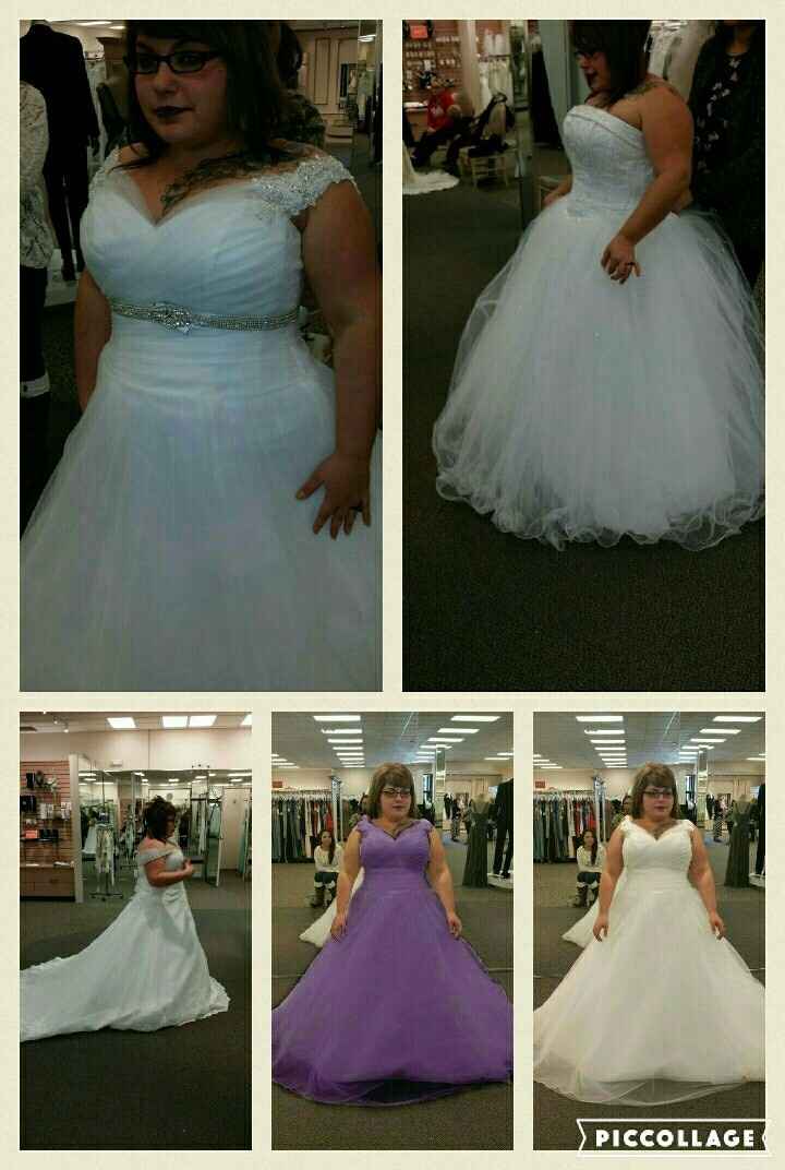 Looking at dresses didn't go ad planned