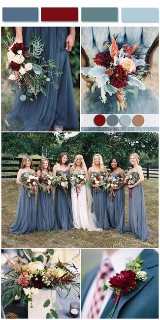 Slate Blue Bridesmaid 