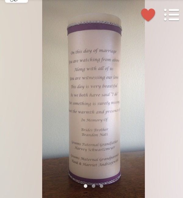Memorial table