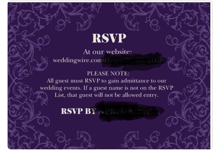 Guests who didn’t Rsvp...? 1