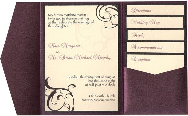 Inserts for Invitations?