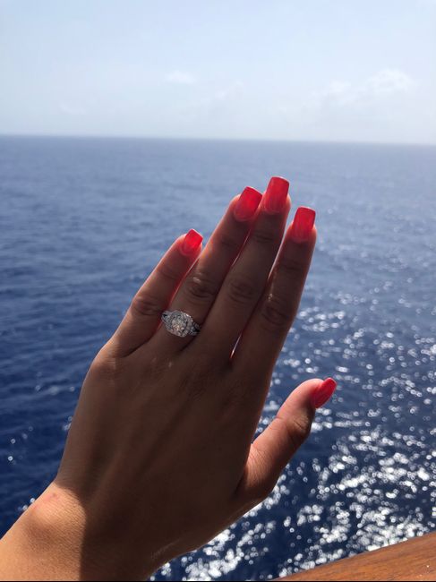 Is it ok to ask you for how many  ct’s is your engagement ring? And for the price and brand? 1
