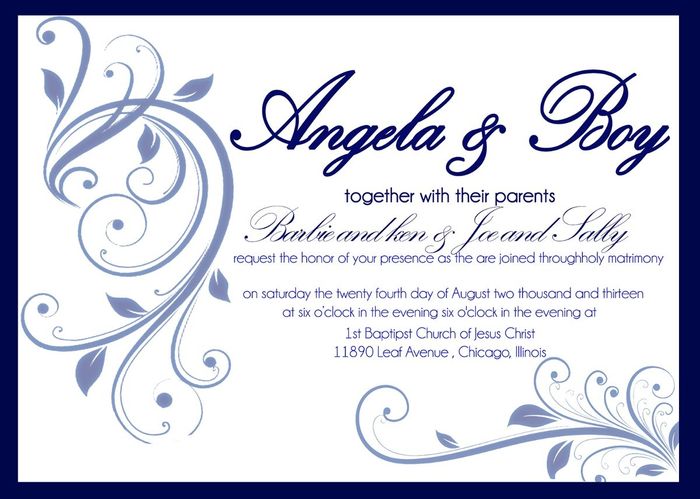 Invitation templates