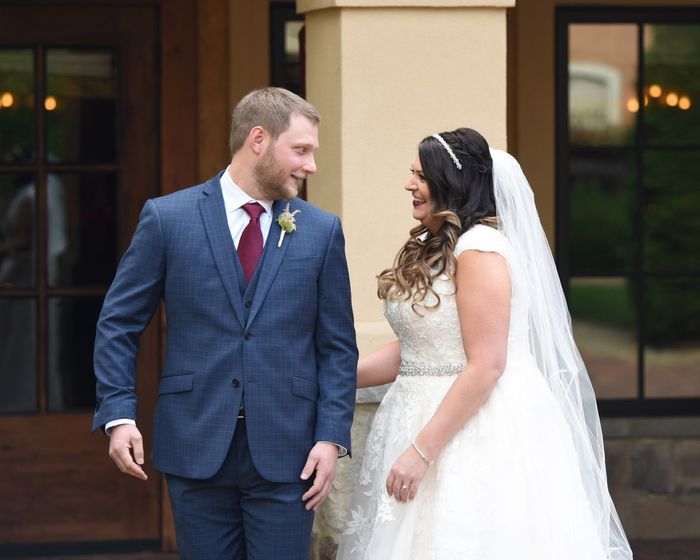 First look on the day of the wedding? - 1