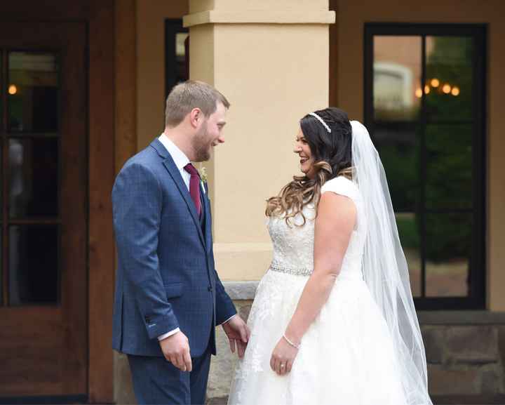 First look on the day of the wedding? - 2