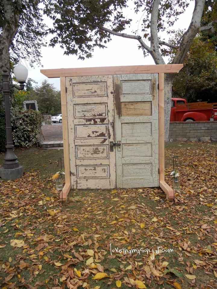 DIY Wedding Entrance doors