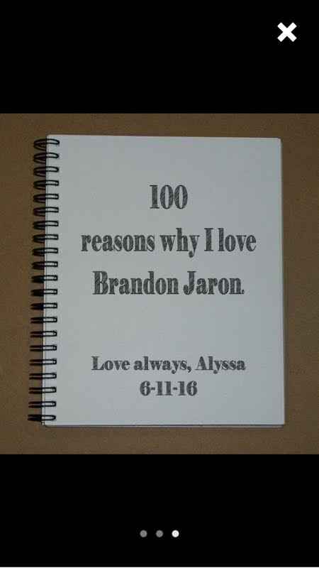 Daily countdown journal gift on wedding day?