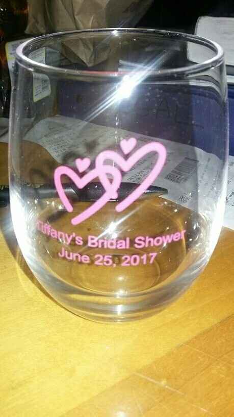 I got my bridal shower favors!