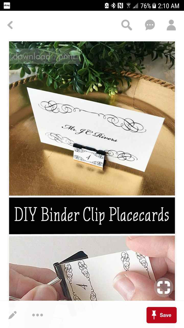 Escort cards