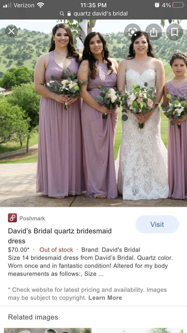 David's bridal on sale quartz color
