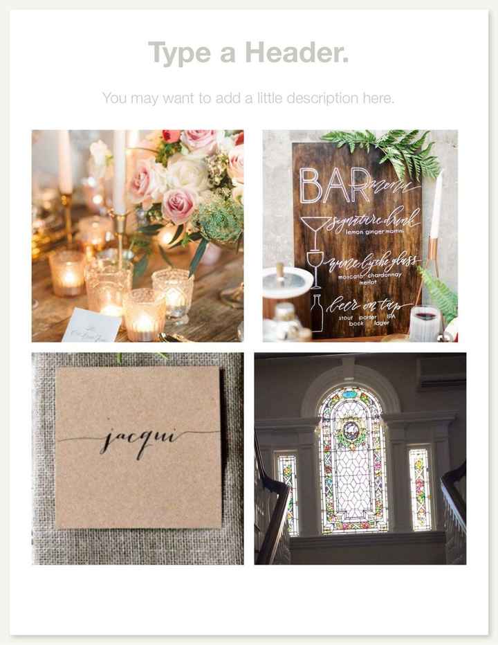 Wedding mood boards?