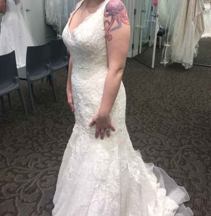 Second thoughts on wedding dress