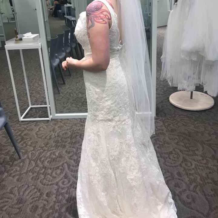 Second thoughts on wedding dress