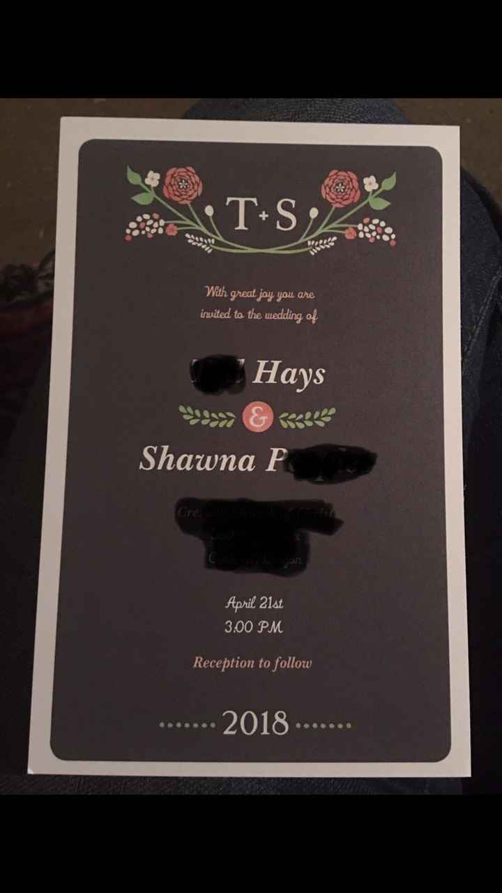  Invites from vista print - 1