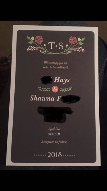  Invites from vista print - 1