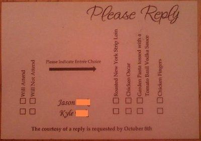 response cards