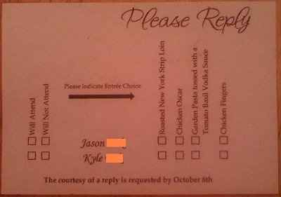 response cards