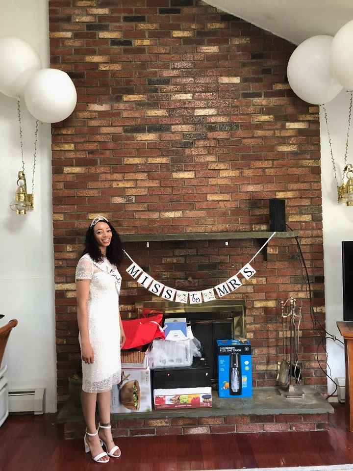 What did you wear to your bridal shower? - 1