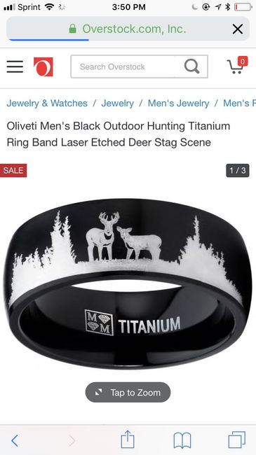 Finally ordered his wedding ring - 1
