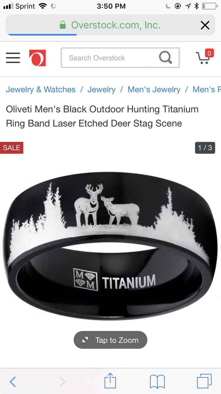 Finally ordered his wedding ring - 1