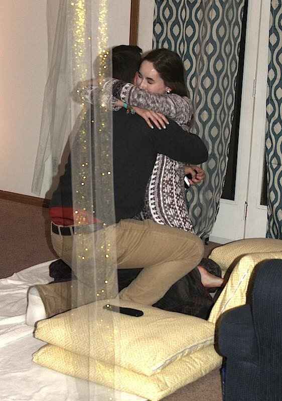 Post a photo of your fiance proposing!