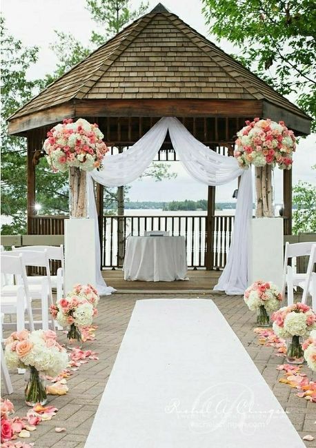 How to get tulle to attach to a gazebo? 1