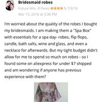 Bridesmaid Robes!