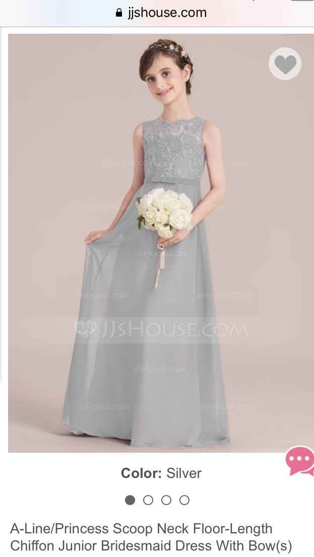 Jr Bridesmaid Dress - 1