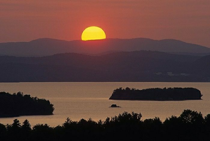 Burlington Vermont Waterfront Sunset