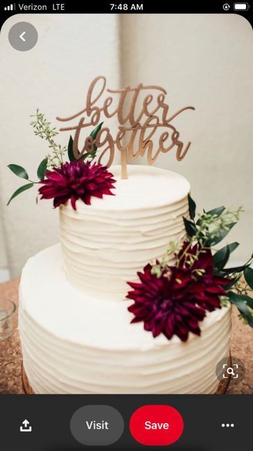 Show me a picture of your wedding cake! 3