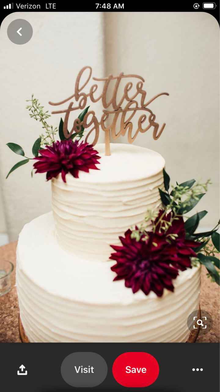 Show me a picture of your wedding cake! - 1